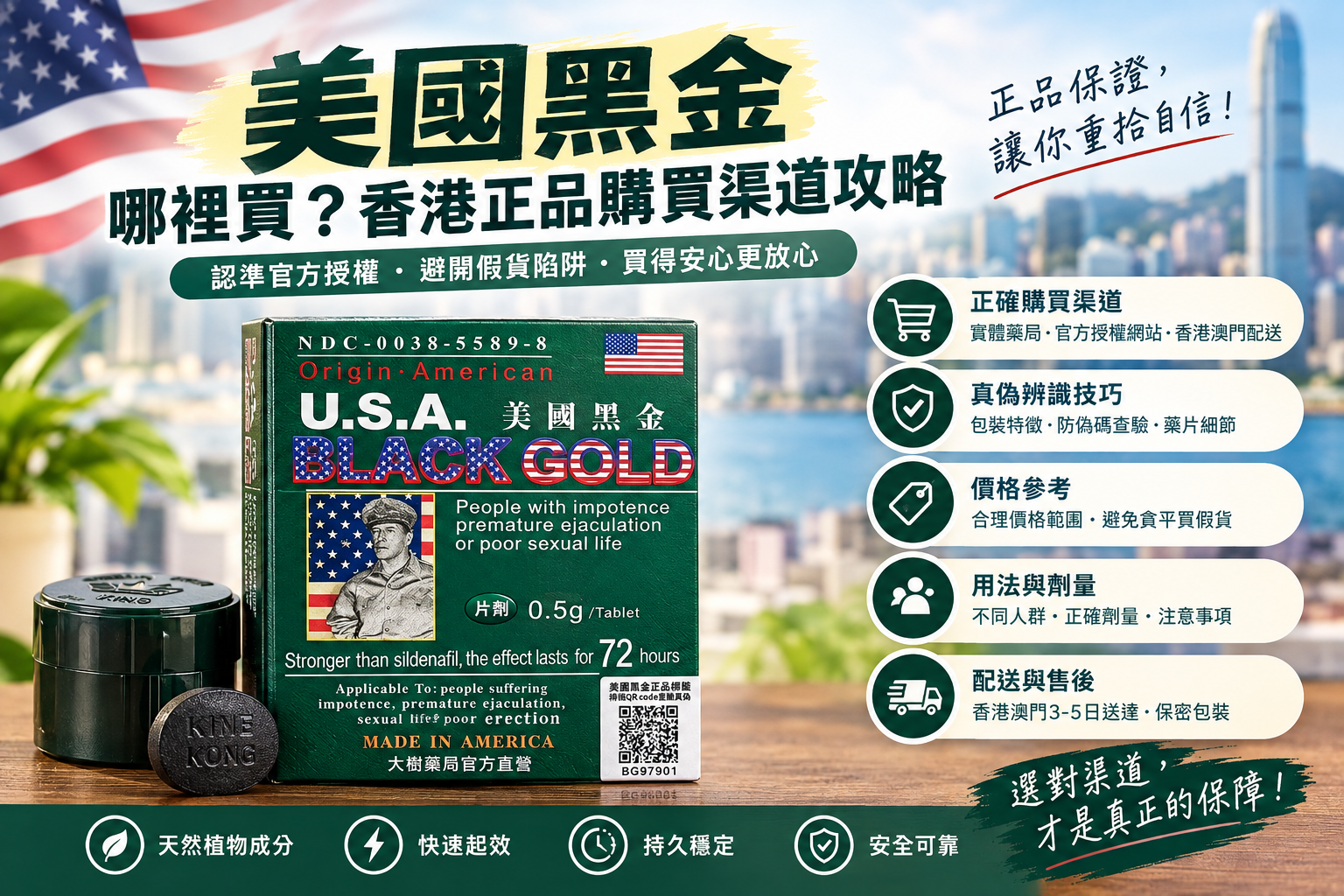 美國黑金正品購買指南